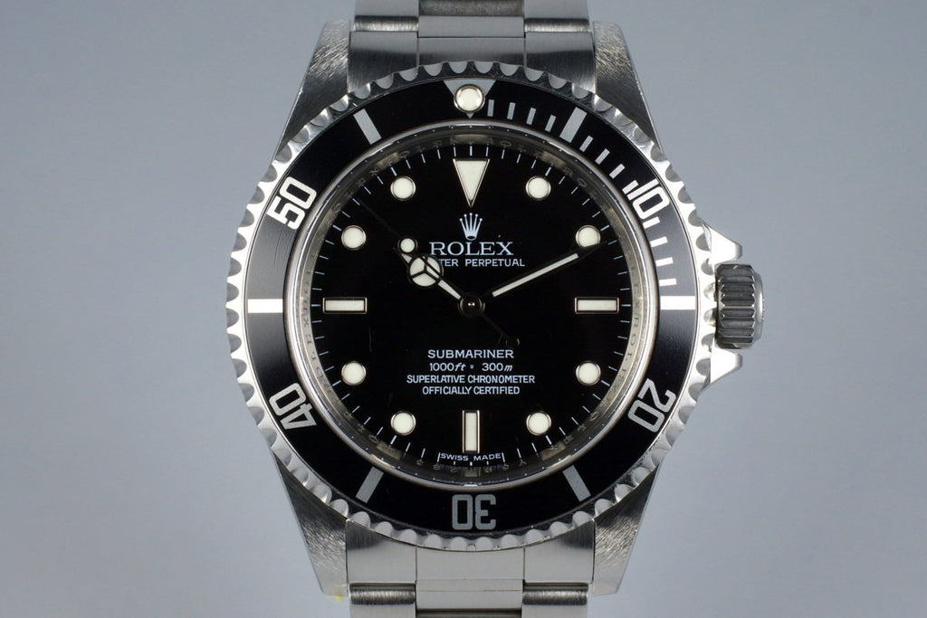 2009 Rolex Submariner 14060M with 4 Line Dial