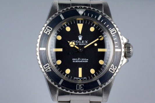 1970 Rolex Submariner 5513 Serif Dial