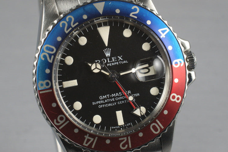 1967 Rolex GMT 1675 with Mark 1 Dial
