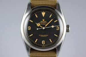 1956 Rolex Explorer 1 6610 Gilt Chapter Ring Dial