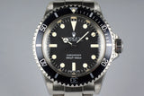 1982 Rolex Submariner 5513 Mark IV Maxi Dial with RSC Papers and Service Box