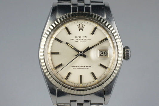 1972 Rolex DateJust 1601 Silver Cream Sigma Dial