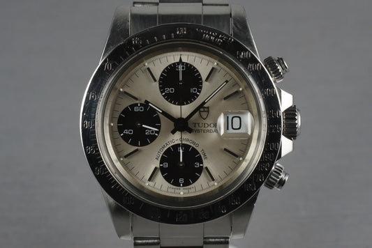 1990 Tudor Chronograph Big Block 79180 With Silver Dial