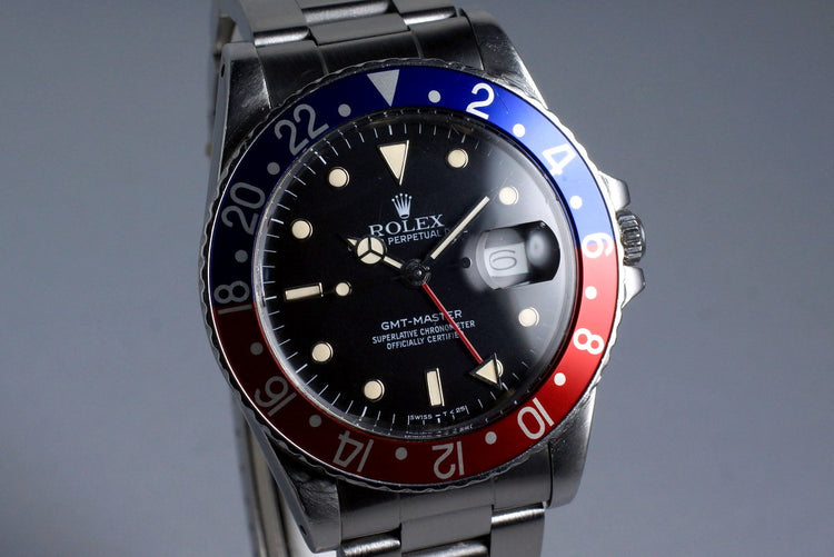 1984 Rolex GMT 16750 with Box and Papers