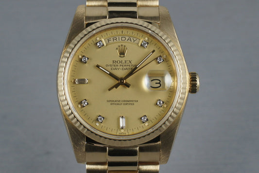 President 18038 with factory diamond dial