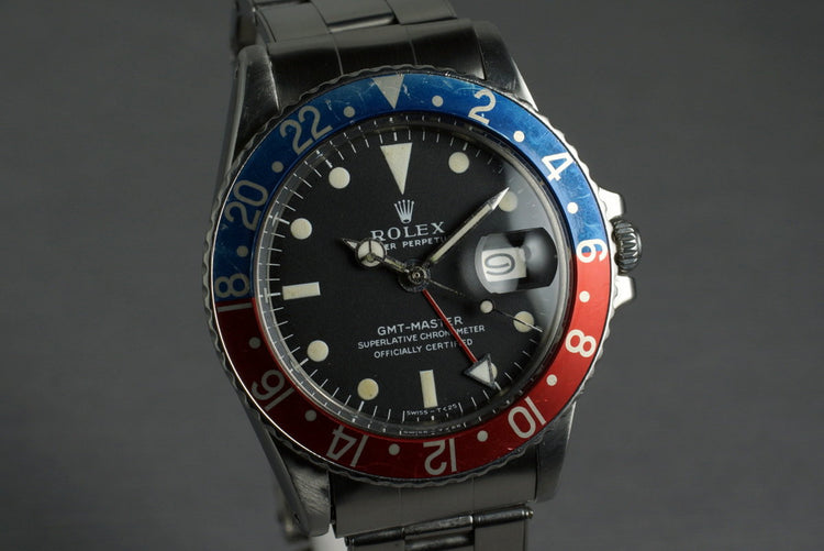 1970 Rolex GMT 1675 with Mark 1 Dial