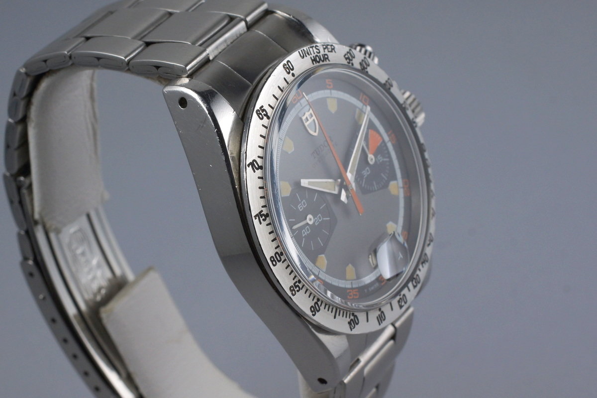 Tudor 7032/0 — Grey Home Plate Dial. · Photo: HQ Milton · © HQ Milton, used with permission · Source: https://hqmilton.com/products/1971-tudor-monte-carlo-7032-0-home-plate-dial-1