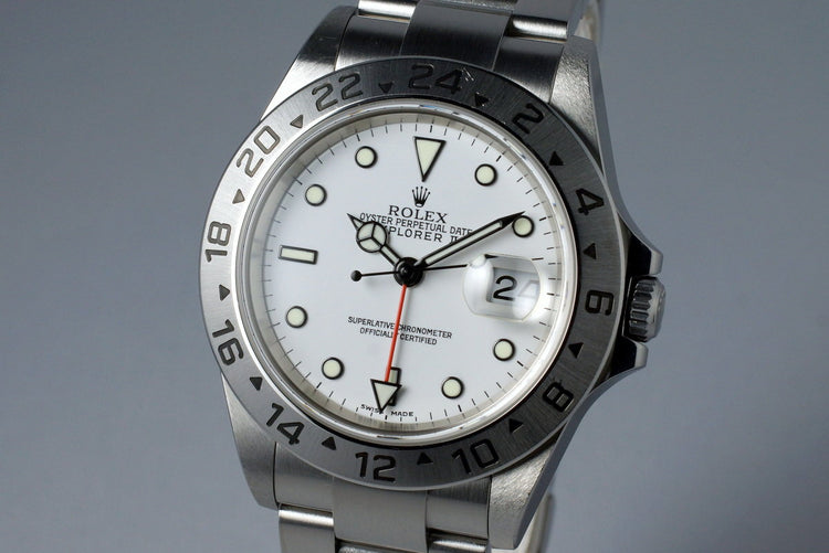 2004 Rolex Explorer II 16570 White Dial with Box and Papers