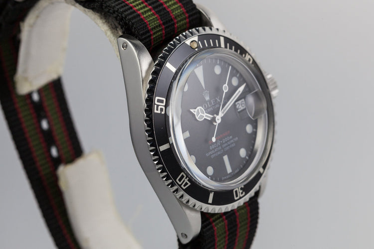 1972 Rolex Red Submariner 1680 Mark IV Dial