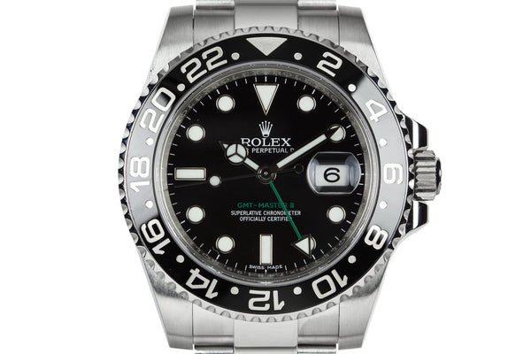 HQ Milton 2016 Rolex GMT Master II 116710 with Box and Papers Inventory 9692 For Sale