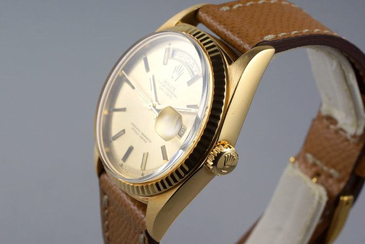 1972 Rolex YG Day-Date 1803 Champagne Sigma Dial