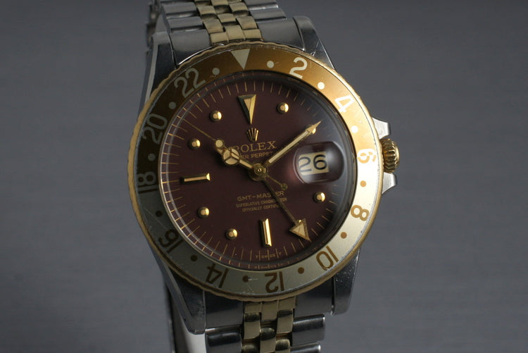 1971 Rolex Two Tone GMT 1675 Root Beer Dial