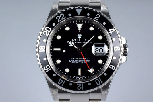 1999 Rolex GMT II 16710 with Box and Papers
