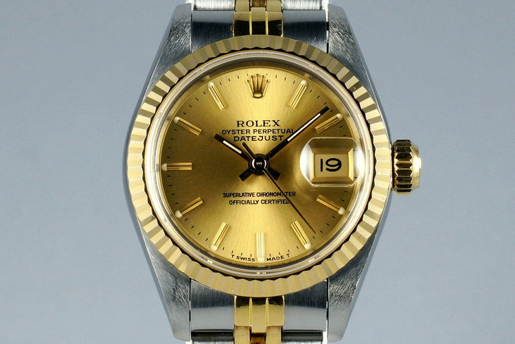 1987 Rolex Ladies Two Tone DateJust 69173 with Box and Papers