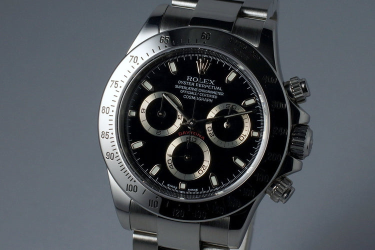 2002 Rolex Daytona 116520 Black Dial with Box and Papers