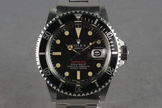 1969 Rolex Red Submariner 1680 Meters First Mark 3 turning Brown