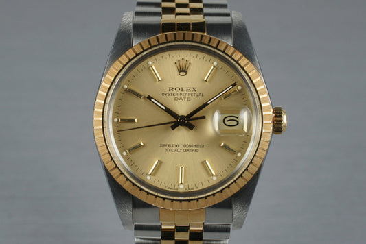 1988 Rolex Two Tone Date 15053 with Box