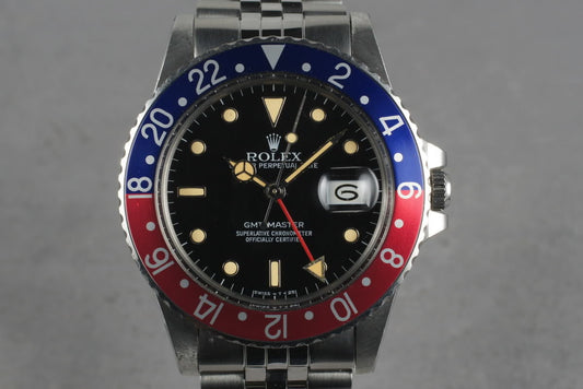 1984 Rolex GMT 16750 with Box and Papers