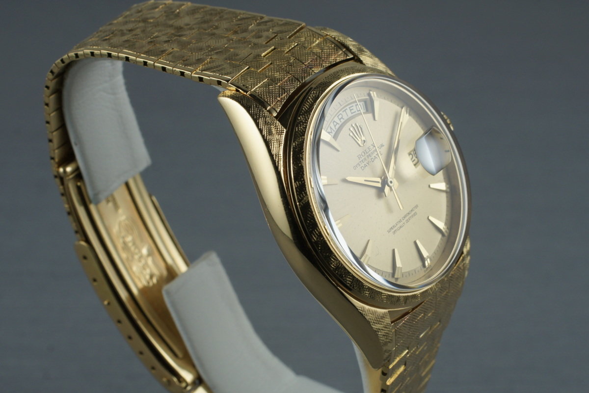 HQ Milton - 1963 Rolex YG Day-Date 1806 with Morellis Finish and