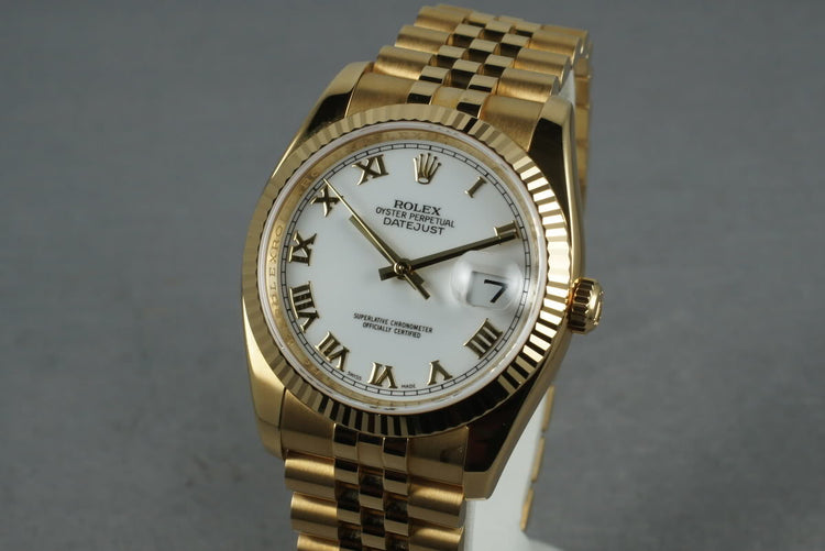 2006 Rolex 18K Datejust 116238 with Box and Papers