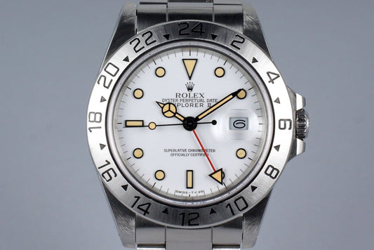 1988 Rolex Explorer II 16570 White Dial