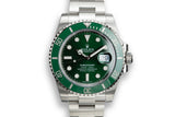 2019 Rolex Green Submariner 116610LV "Hulk" with Box and Papers