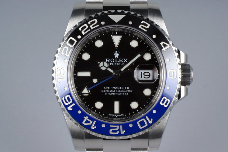 2014 Rolex GMT II 116710BLNR with Box and Papers