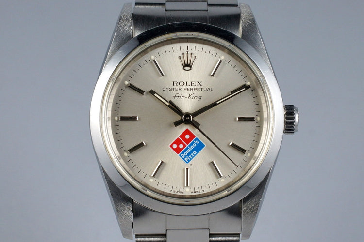 1996 Rolex Air-King 14000 Domino’s Pizza Logo Dial with Box and Papers