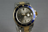 Rolex Submariner 18K/SS 16613 with Slate Serti Dial