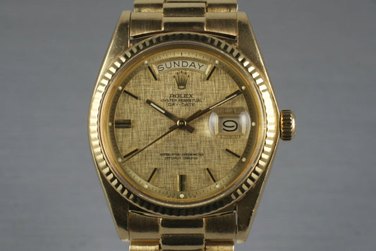 1972 Rolex 18K YG President 1803 Sigma Dial