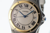 1990's Cartier Santos Ronde Automatic with Box and Papers