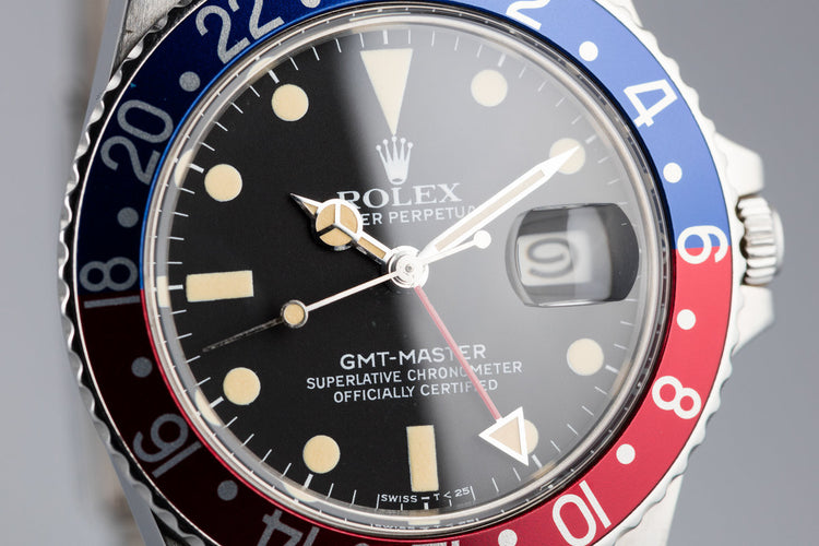 1981 Rolex GMT-Master 16750 "Pepsi" with Matte Dial
