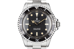 1967 Rolex Submariner 5513 with Meters First Dial