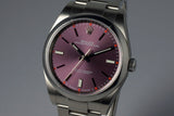 2016 Rolex Oyster Perpetual Ref: 114300 ‘Red Grape’ Dial MINT