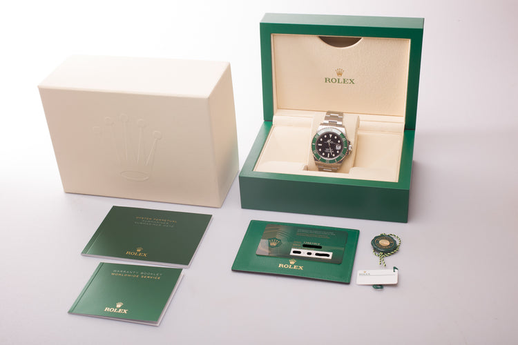 2021 Rolex Submariner 126610LV with Box, Booklets, Hangtags, & Card