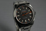 2007 Rolex Milgauss Black Dial 116400 with Box and Papers