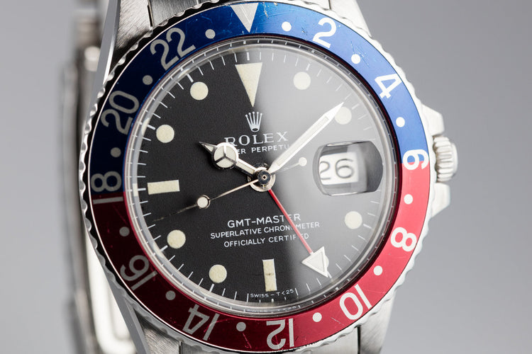 1970 Rolex GMT-Master 1675 "Pepsi" with Box and Papers