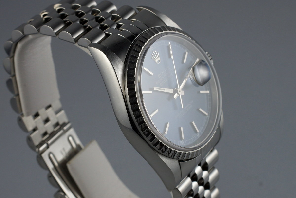 HQ Milton - 2003 Rolex DateJust 16220 Blue Dial, Inventory #5008