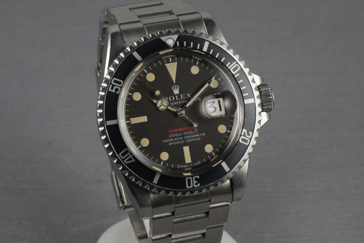 Rolex Red Submariner 1680 Meters First Mark 2 BROWN dial