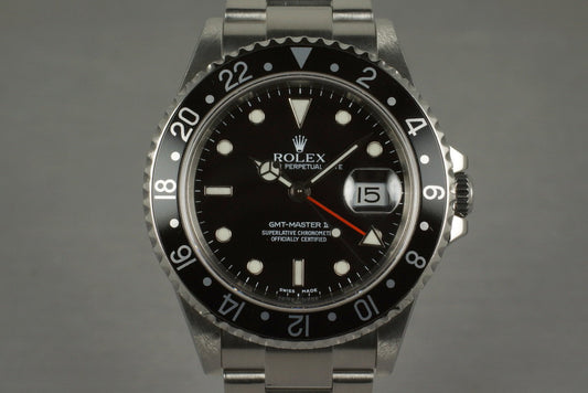 2004 Rolex GMT II 16710 with Box and Papers