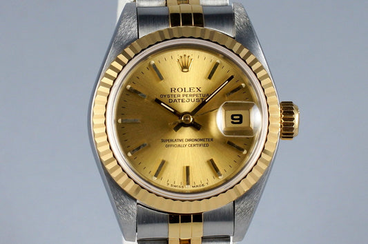 1995 Rolex Ladies Two Tone DateJust 69173 with Box and Papers