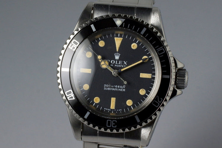 1967 Rolex Submariner 5513 Meters First Dial with RSC Papers