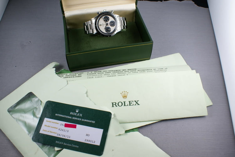 Rolex Daytona 6262 Paul Newman with Recent Service Papers