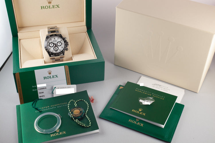 2018 Rolex Daytona 116500LN White Dial with Box and Papers