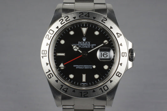 1997 Rolex Explorer II 16570 Black Dial with Papers