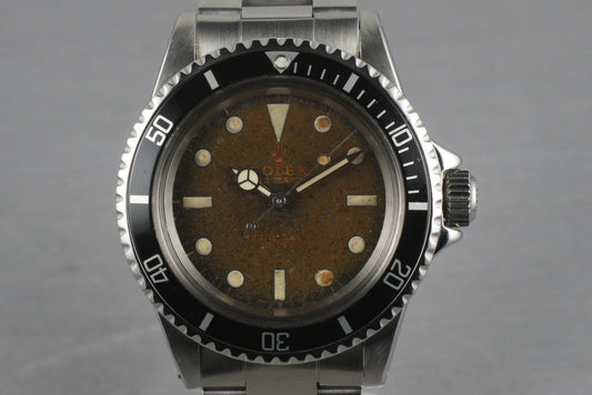 Rolex Submariner 5513 Gilt Tropical Brown