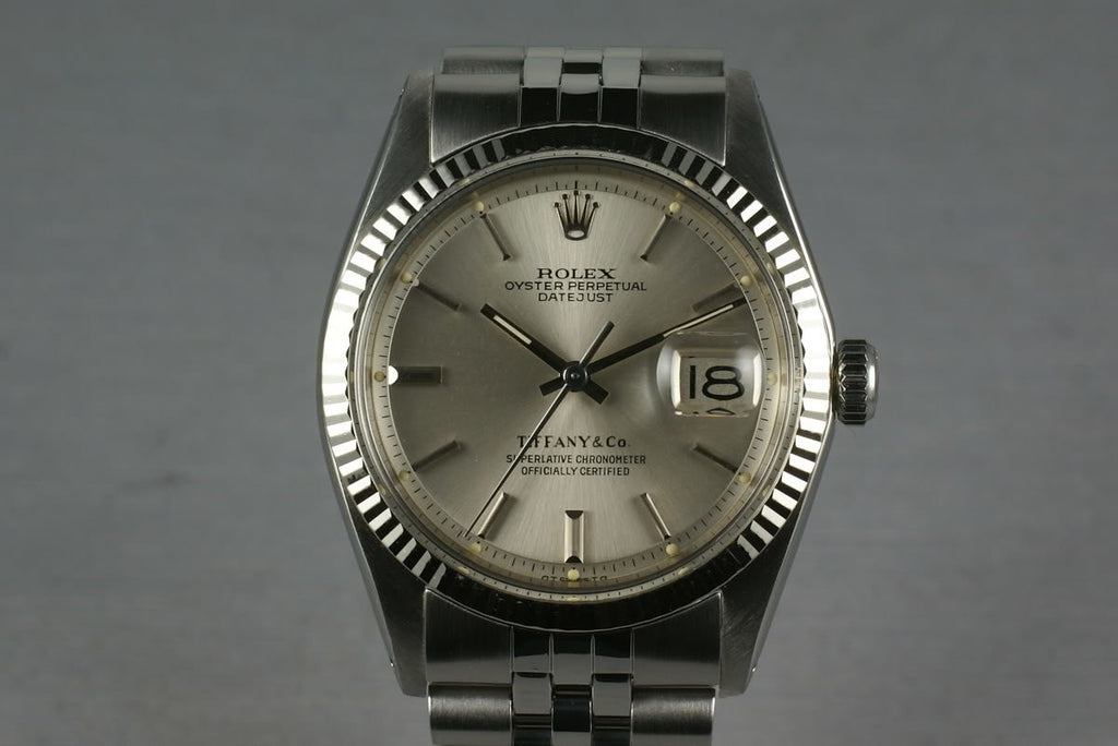 Rolex Stainless Steel Datejust 1603 Tiffany and Co.