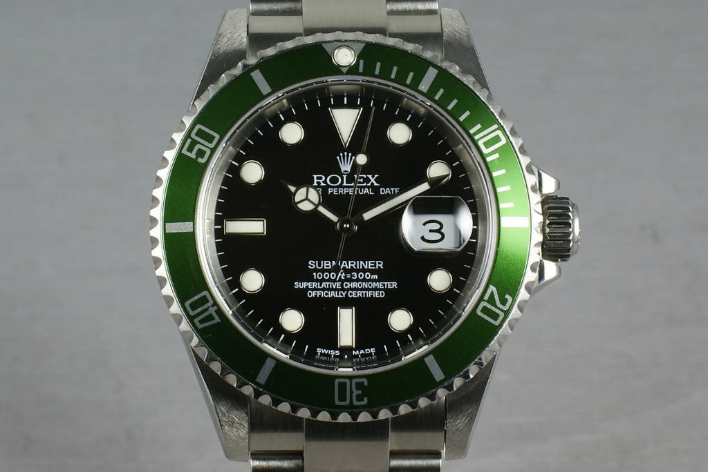 Rolex Green Submariner 16610 LV Mark 1 dial