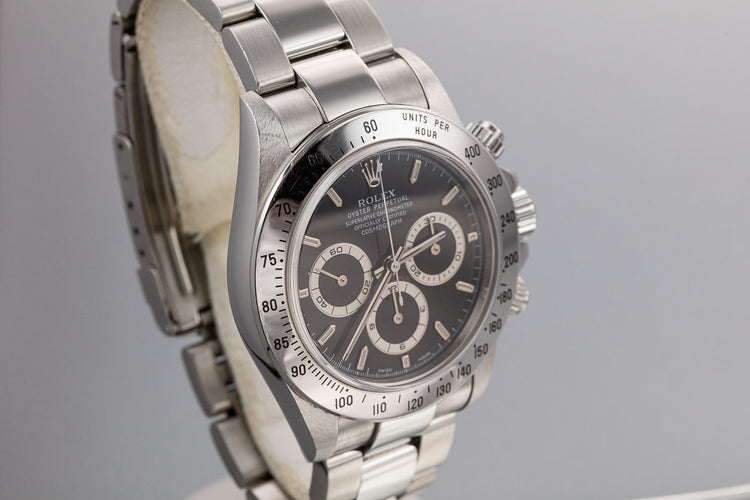 1999 Rolex Daytona 16520 Black Dial with Box and Papers