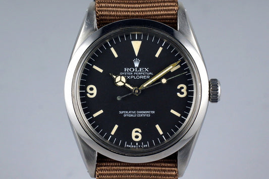 1963 Rolex Explorer 1 1016 Tritium Service Dial